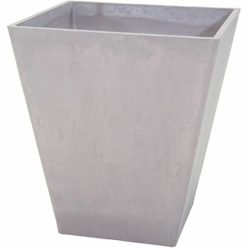 Plant pot Mega Collections Ecostone Square Brown Taupe Plastic Recycled 42 x 46 x 42 cm 43 x 43 x 74 cm 41 x 45 cm