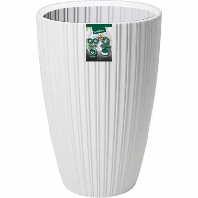Plant pot Garden ID Fancy White Polyethylene 40 x 58 cm