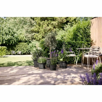 Plant pot Elho Amiga Round 40 Black Anthracite 39 x 29 cm