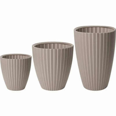 Plant pot Garden ID Fancy Brown Taupe Polyethylene 40 x 58 cm