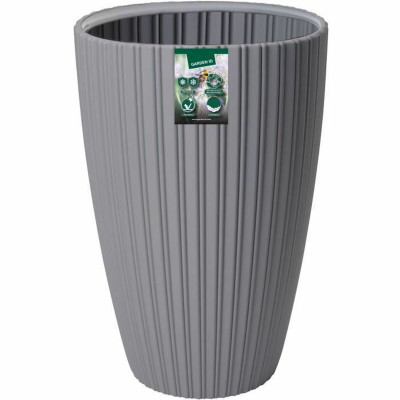 Plant pot Garden ID Fancy Grey Polyethylene 40 x 58 cm