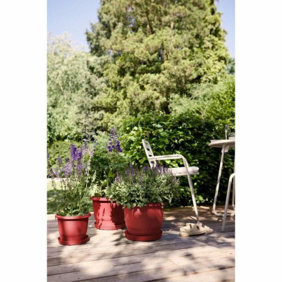 Plant pot Elho rouge 30 x 29,5 x 22 cm