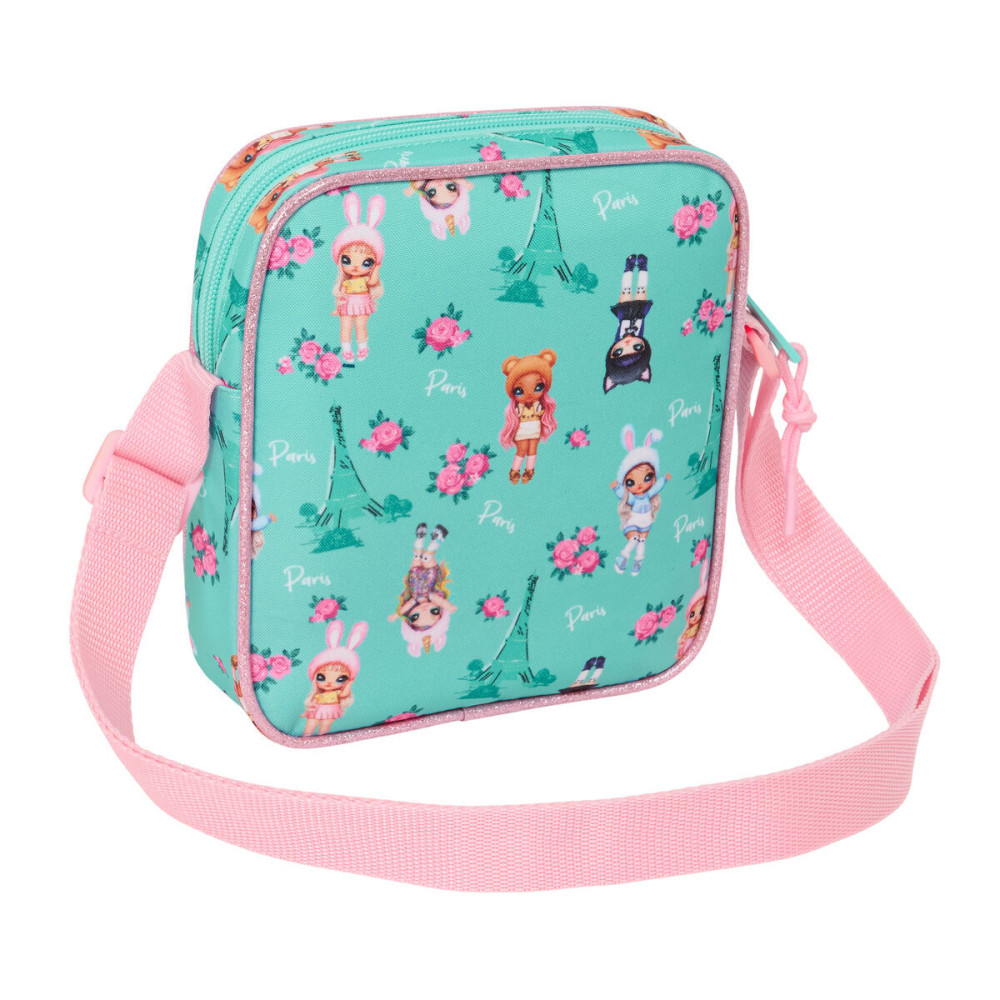 Shoulder Bag Na!Na!Na! Surprise Bunny Pink Turquoise 16 x 18 x 4 cm