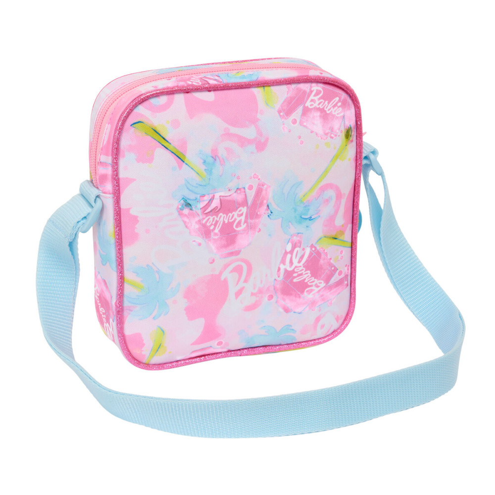 Shoulder Bag Barbie Painterly Pink Sky blue 16 x 18 x 4 cm