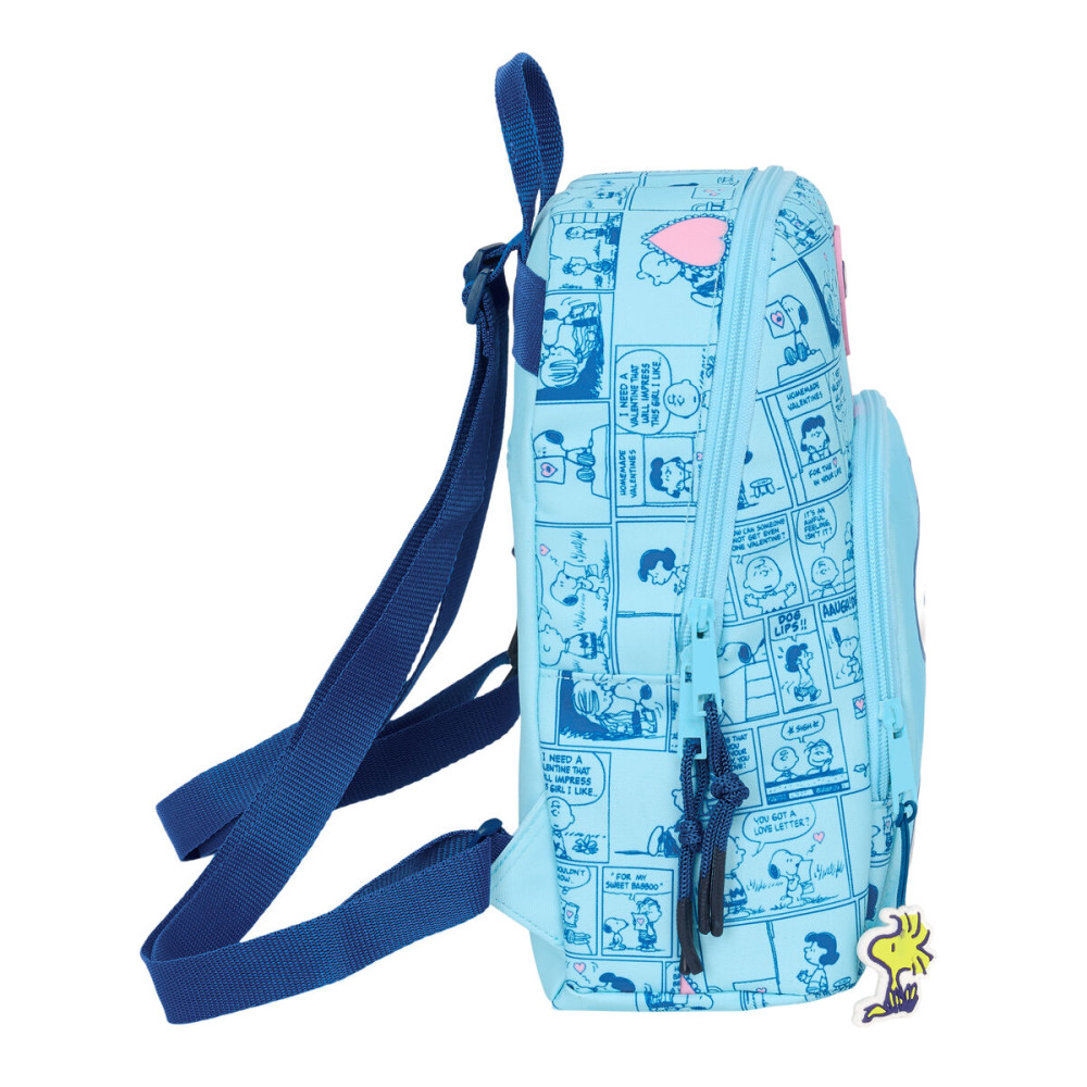 Casual Backpack Snoopy Love Light Blue 25 x 30 x 13 cm