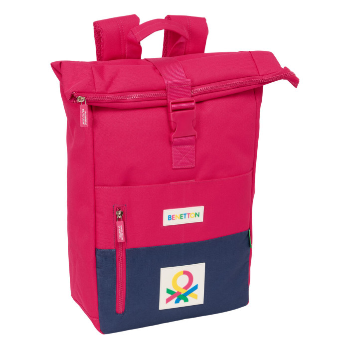 Casual Backpack Benetton Cherry Cherry Navy Blue