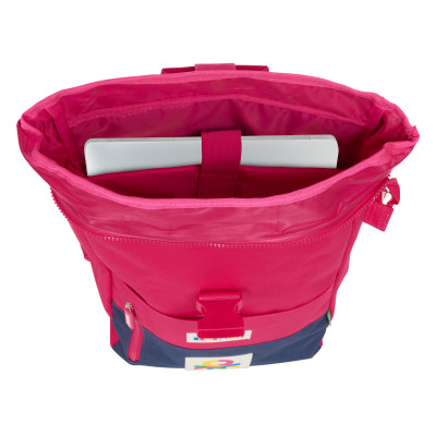 Casual Backpack Benetton Cherry Cherry Navy Blue