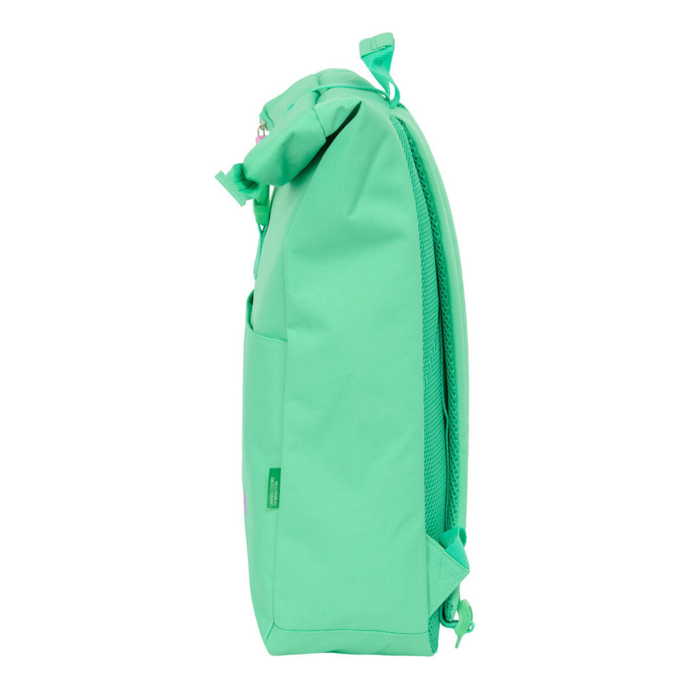 Casual Backpack Benetton Mint Green