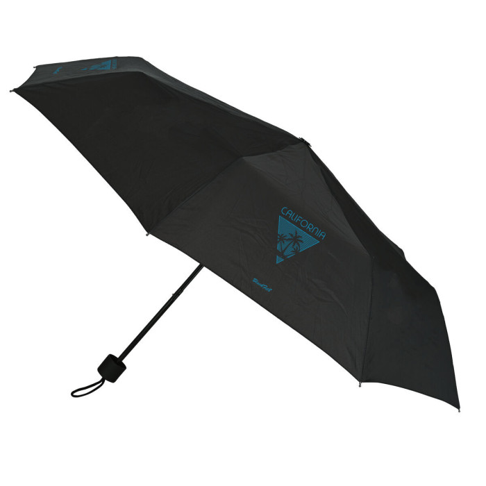 Foldable Umbrella BlackFit8 California Blue Black Ø 98 cm