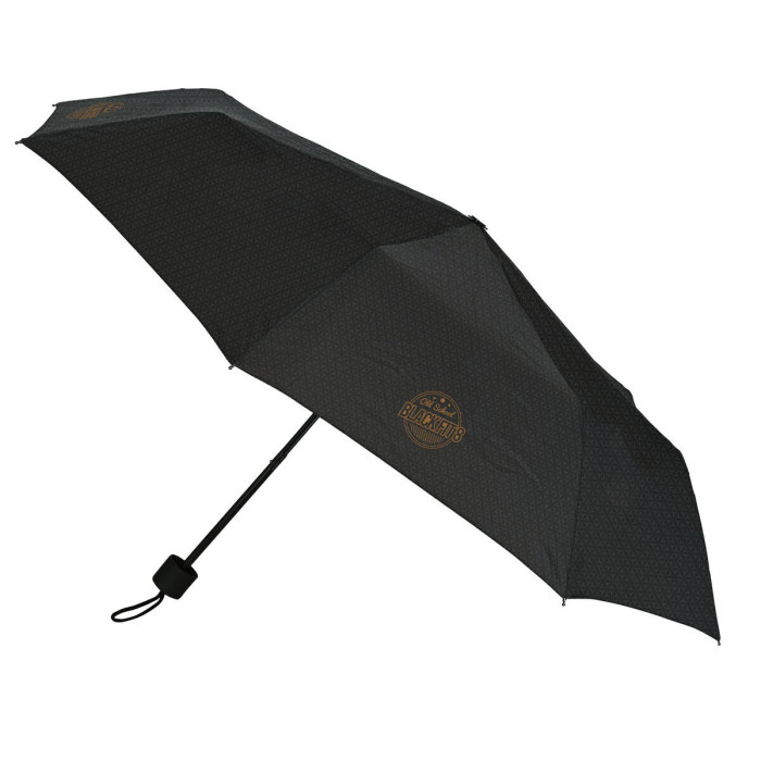 Foldable Umbrella BlackFit8 Old school Black Grey Ø 98 cm