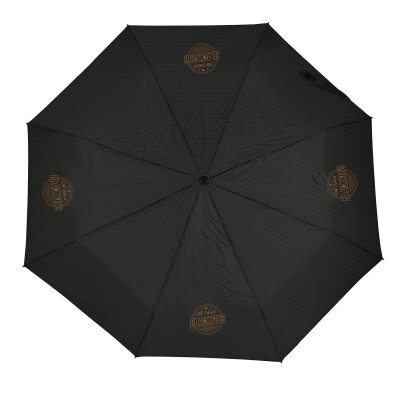 Foldable Umbrella BlackFit8 Old school Black Grey Ø 98 cm