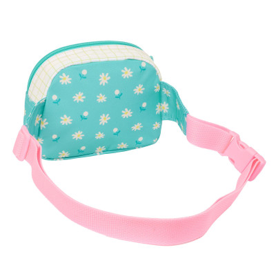 Belt Pouch Peppa Pig Pretty flowers Yellow Mint 14 x 11 x 4 cm