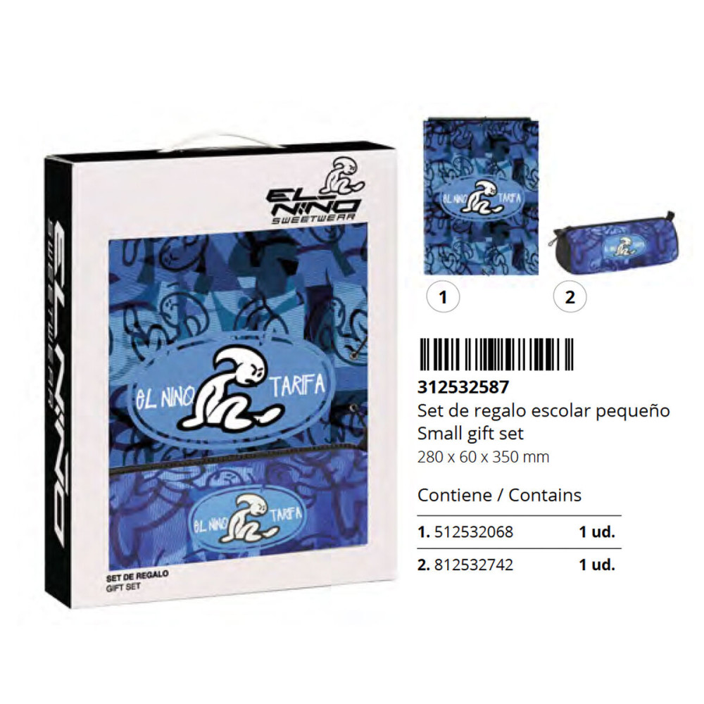 Gift Set El Niño Roller Blue Black 2 Pieces