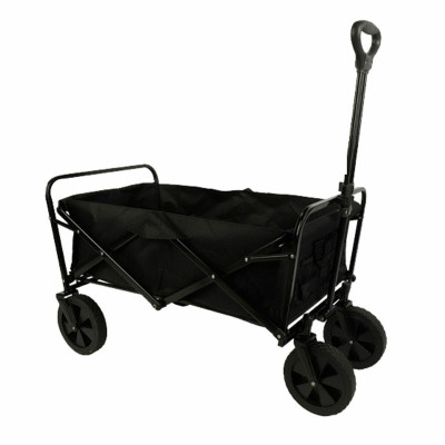 Marbueno Folding Multi-Purpose Trolley Steel 150 KG Black Garden Beach Camping 86X50X59 cm