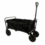 Marbueno Folding Multi-Purpose Trolley Steel 150 KG Black Garden Beach Camping 86X50X59 cm