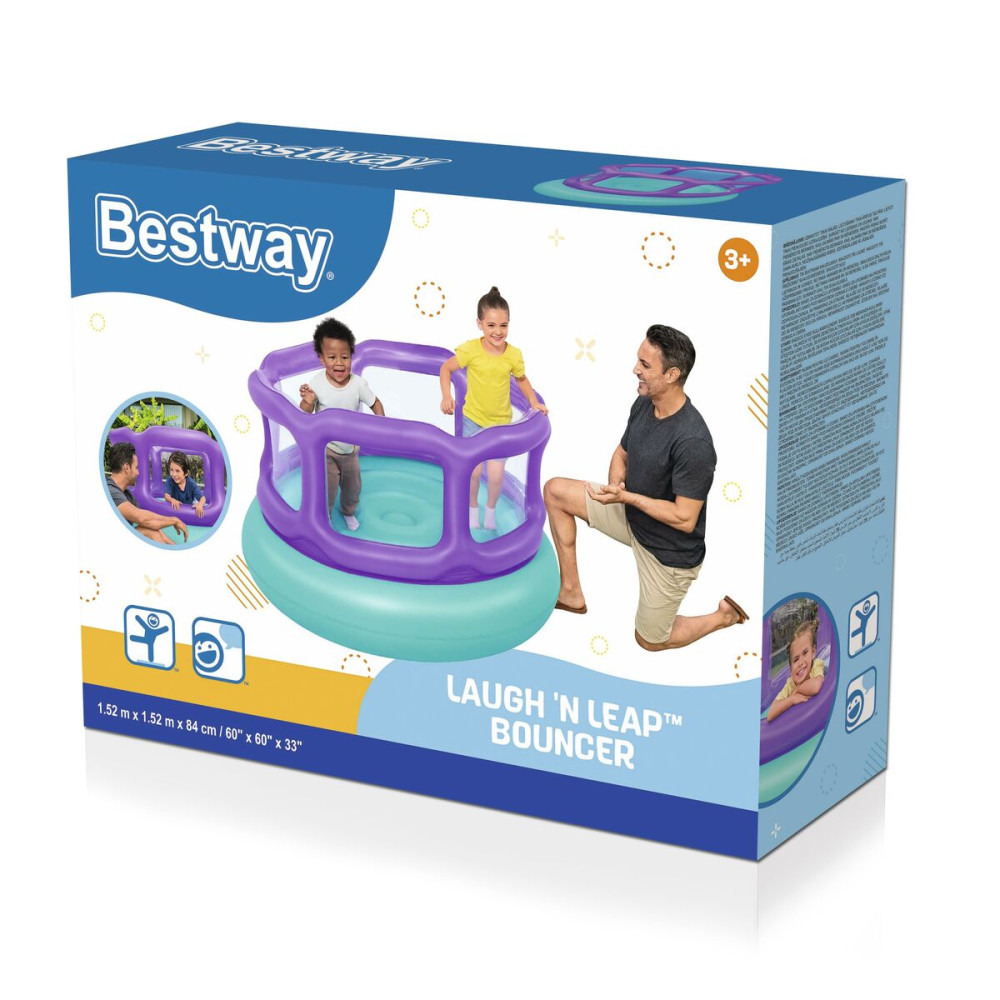 Bestway Inflatable Bouncer with Balls 152x152x84 cm +3 Years Indoor & Garden 52646