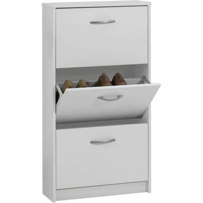 Shoe Rack FMD White 58,5 x 104,5 x 17 cm