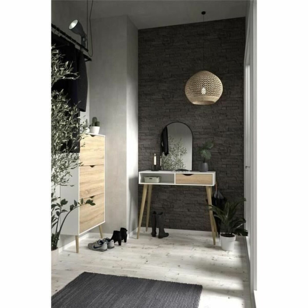 Shoe Rack White Wood Oak 70,2 x 23,9 x 138,9 cm