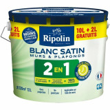 Primer Paint Ripolin White Satin finish 12 L