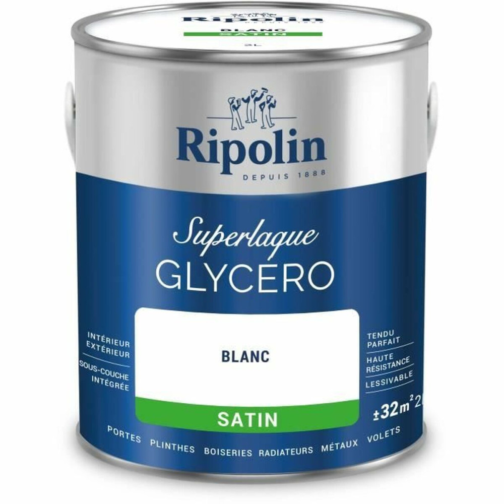 Primer Paint Ripolin 447559 White Satin finish 2 L