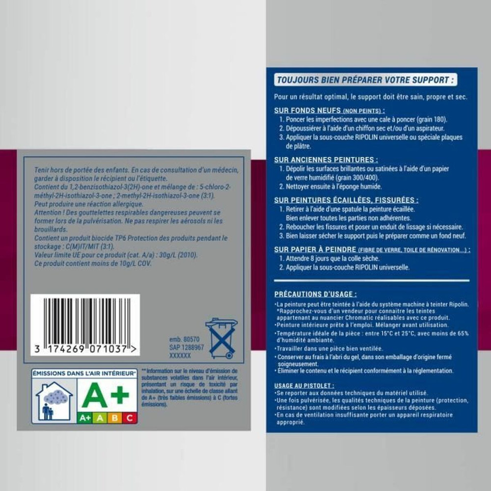 Primer Paint Ripolin White 2,5 L Matt