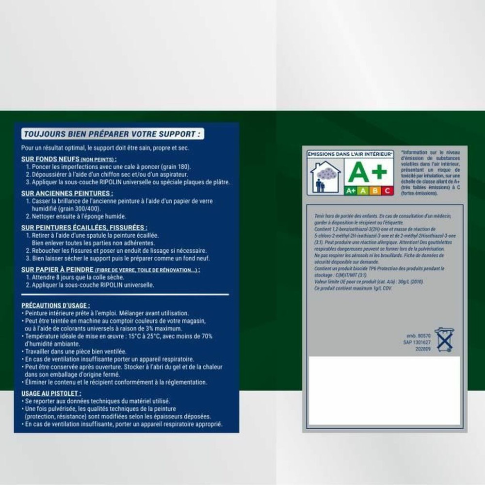 Primer Paint Ripolin White Satin finish 10 L