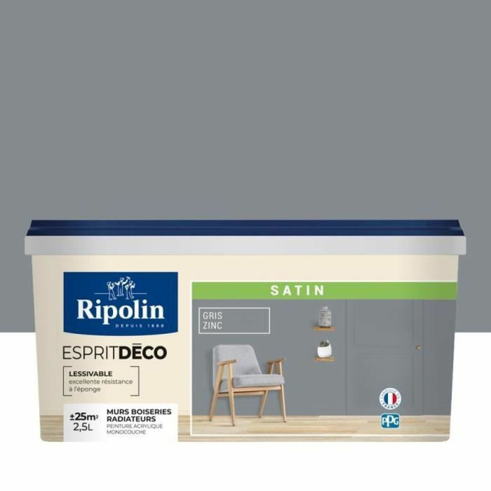 Primer Paint Ripolin Grey Satin finish 2,5 L