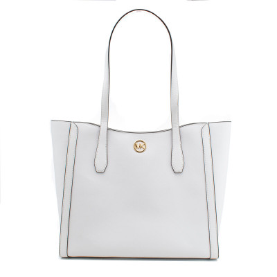 Shoulder Bag Michael Kors Leida White 34 x 29 x 12 cm