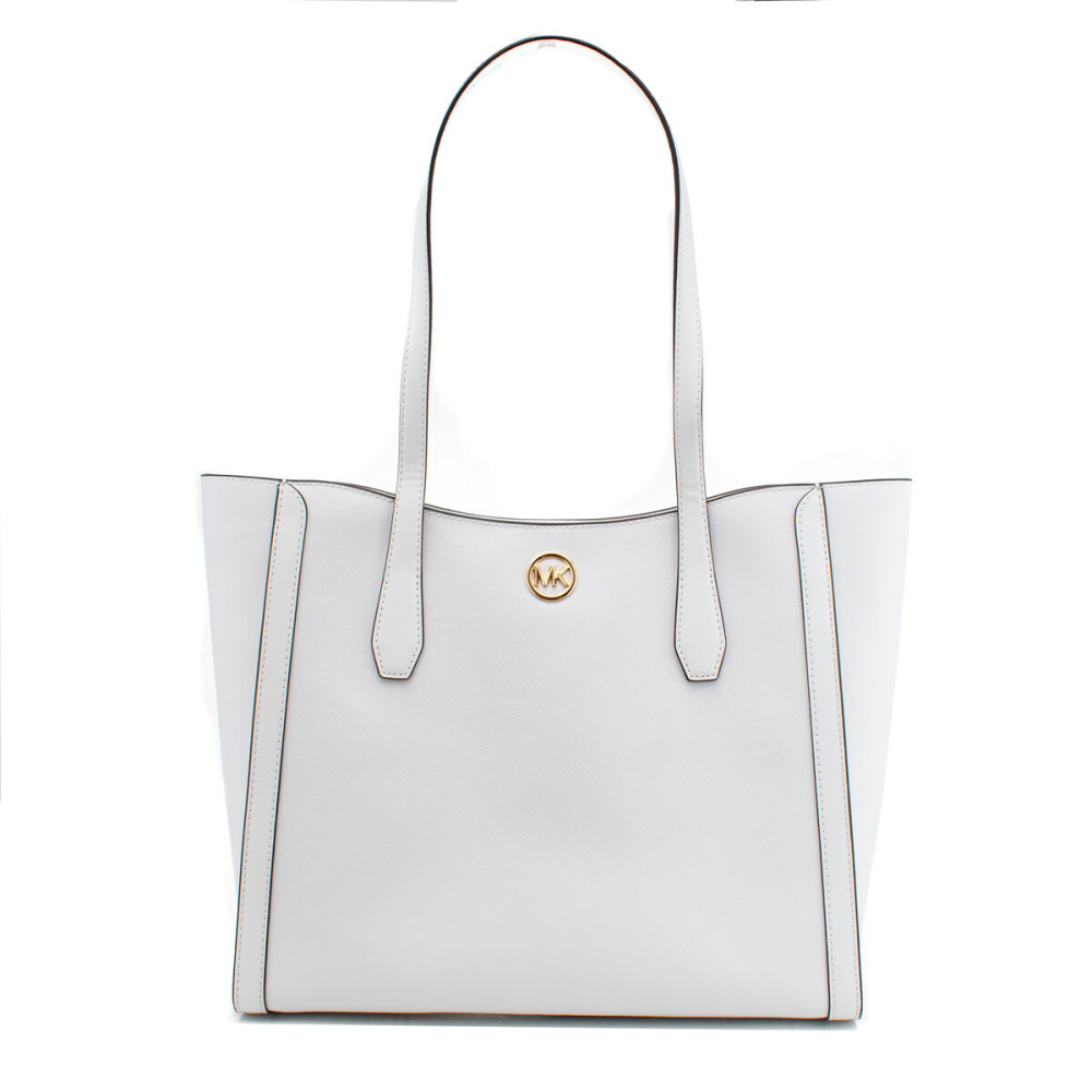 Shoulder Bag Michael Kors Leida White 34 x 29 x 12 cm