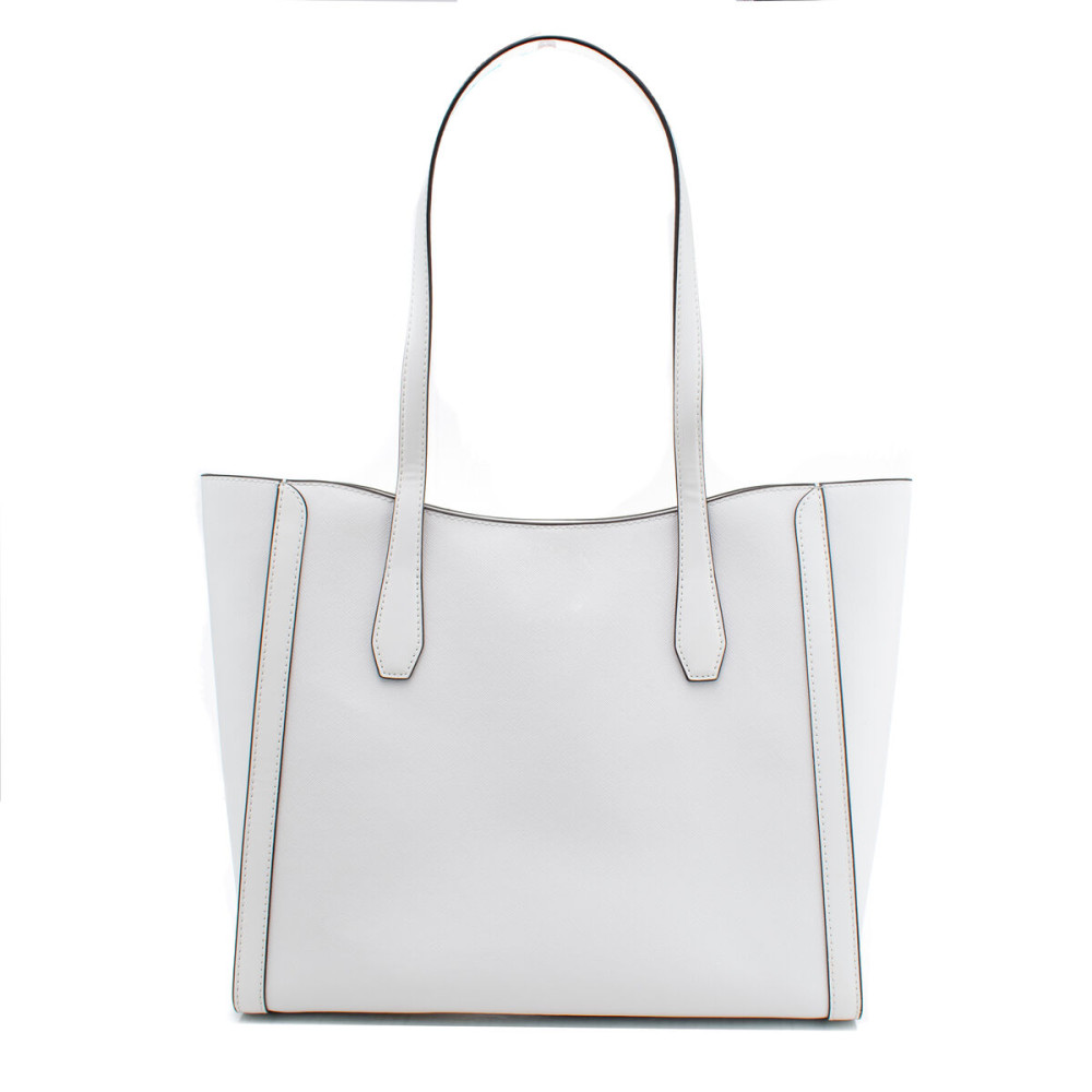 Shoulder Bag Michael Kors Leida White 34 x 29 x 12 cm