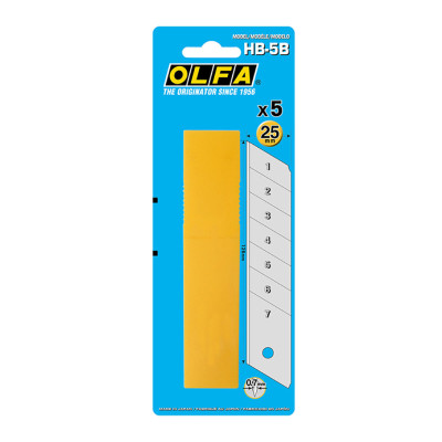 Knife Blade Olfa HB-5B 25 mm chunkable 5 Units