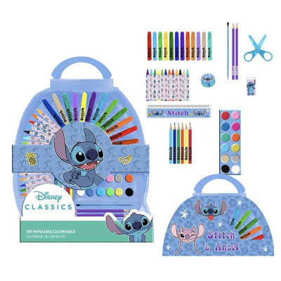 Stationery Set Stitch Blue Briefcase