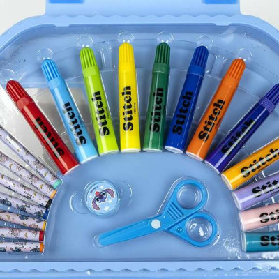 Stationery Set Stitch Blue Briefcase