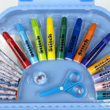 Stationery Set Stitch Blue Briefcase