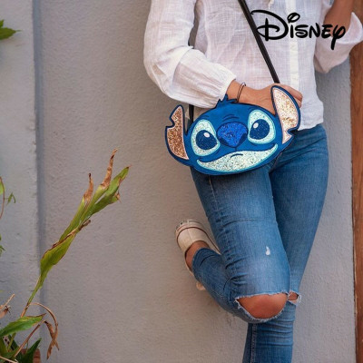 Shoulder Bag Stitch Disney 72809 Blue 26,5 x 18,0 x 5,0 cm