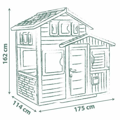 Children's play house Smoby Evo Friends 162 x 164 cm