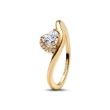 Ladies' Ring Pandora 163660C01-56 Golden 16