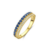 Ladies' Ring New Bling 9NB-1576-52 12 Golden Blue