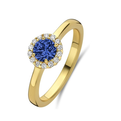 Ladies' Ring New Bling 9NB-1540-50 Golden Blue 10