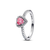 Ladies' Ring Pandora 198421C03-56 16 Silver Pink