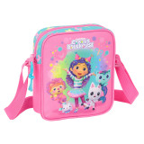 Shoulder Bag Gabby's Dollhouse Confetti Pink Turquoise 16 x 18 x 4 cm