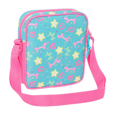 Shoulder Bag Gabby's Dollhouse Confetti Pink Turquoise 16 x 18 x 4 cm
