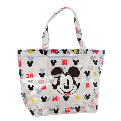 Shopping Bag Mickey Mouse Clubhouse Beach Multicolour Transparent 54 x 35 x 17 cm
