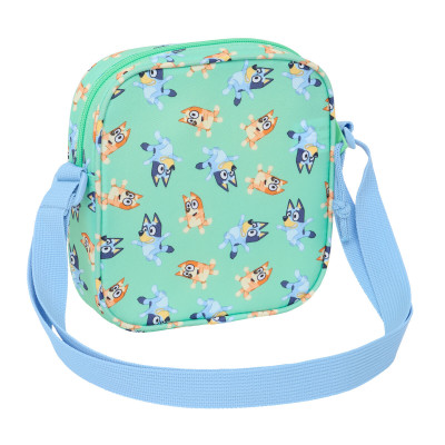 Shoulder Bag Bluey Sisters Green 16 x 18 x 4 cm