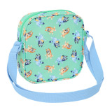 Shoulder Bag Bluey Sisters Green 16 x 18 x 4 cm