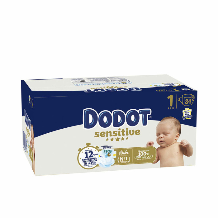 Disposable nappies Dodot Sensitive 1 84 Units