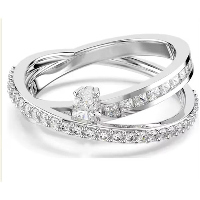 Ladies' Ring Swarovski 5691230 Silver 18