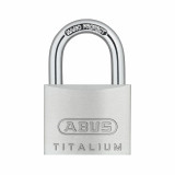 Key padlock ABUS Titalium 64ti/50 Aluminium Rectangular