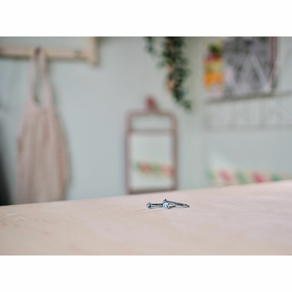 Wall plugs and screws Rapid Ø 8 x 46 mm M4 x 55 mm Metal Expansion 10 Units