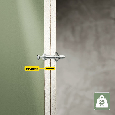 Wall plugs and screws Rapid Ø 8 x 46 mm M4 x 55 mm Metal Expansion 10 Units